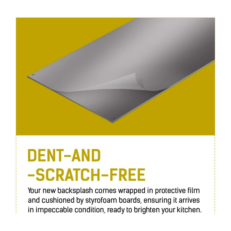 Lostronaut Stainless Steel Backsplash for Kitchen Wall - 24" x 30" Oven Spatter Shield with Pre-Drilled Holes - Mounting Screws & Microfiber Towel - Quick Install Splash Plate Stain Guard for Stove - Image 5